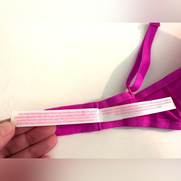 New PINK Victoria’s Secret Wear Everywhere Push Up Bra Magenta Pink Padded Wire - Picture 14 of 16